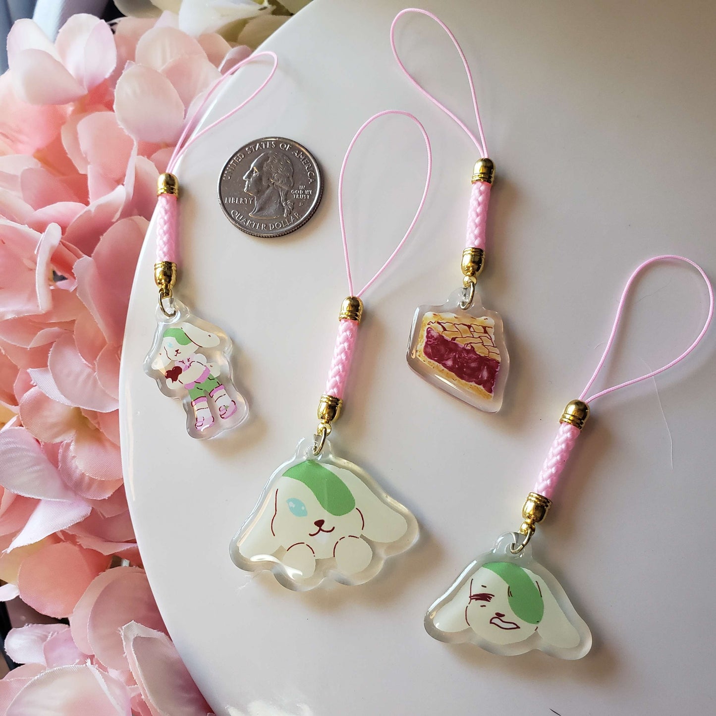 Strawberry Rhubarb and Friends Mini Gacha Charms
