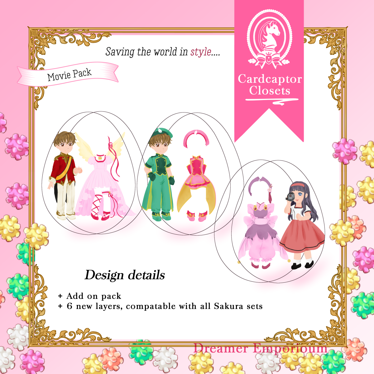 Sakura Outfit Changing Charm