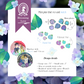 Hydrangea Board Filler Enamel Pins